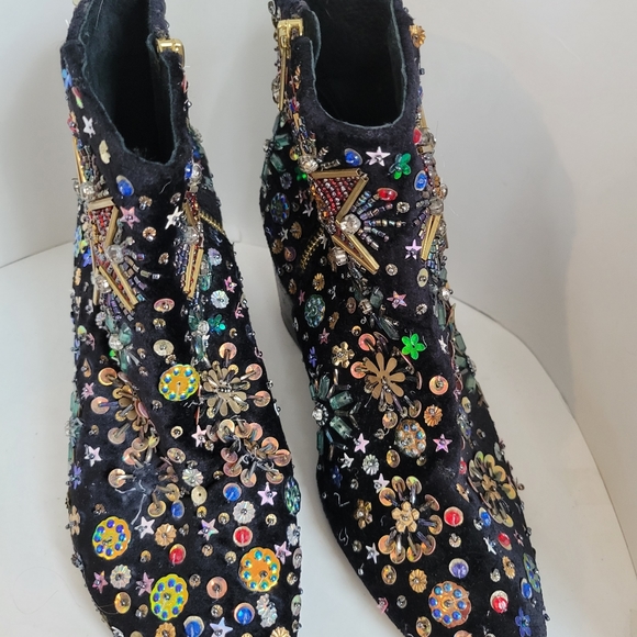 - Free People Night Out Sparkly Sequin Festival Boot - Picture 3 of 9